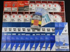 Selection of football programmes to include Arsenal 1951/52 Hapoel Tel Aviv (friendly) x 2, 1952/