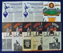 Selection of Manchester Utd match programmes homes 1948/49 Liverpool, 1948/49 Blackpool, 1955/56