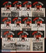 Selection of 1951/52 Championship season Manchester Utd home match programmes to include