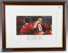 Ruud Van Nistelrooy Signed 'Dutch Master' Manchester United limited edition colour print numbered