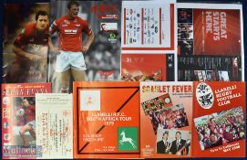 1979 to date Llanelli & Scarlets Rugby Brochures etc (8): S African Tour 1979; California Tour 1990;