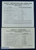 1963/66 Oxford University v New Zealand & Australia Rugby Programmes (2): The usual crisp small