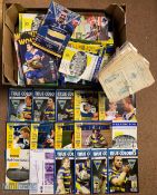 1946-2000 Rugby League Warrington Programmes, to include Warrington v Salford 1946-taped spine-