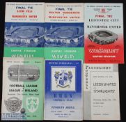Selection of football programmes 1957 Aston Villa v Manchester Utd (FA cup final), 1958 Bolton