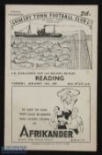 1946/47 Grimsby Town v Reading FAC 3rd round replay programme 14 January 1947; fair condition.