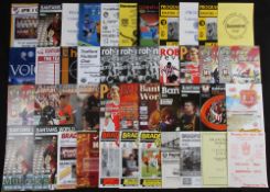 1970-2000s Friendly match football Programmes, a good collection of British and foreign teams, to