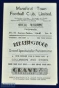 1946/47 Mansfield Town v Reading Div. 3 (south) match programme Xmas Day 1946; good.