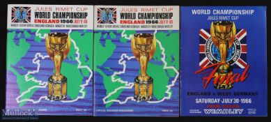 1966 World Cup Final match programme England v West Germany (official reprint), 1966 World Cup