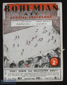 1941/42 League of Ireland shield Bohemians v Limerick 27 September 1941 at Dalymount Park match