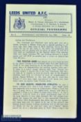 1946/47 Leeds Utd v Charlton Athletic Div. 1 match programme 4 September 1946 (1st Leeds home