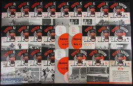 Collection of Manchester Utd programmes to include 1957/58 homes (14) Everton (has token sheet,