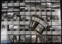 Soccer History Magazine – complete set of all 44 published editions 2002-2019, in good condition (