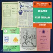 Selection of England amateur home international match programmes 1948 Luxembourg (Ilford), 1950