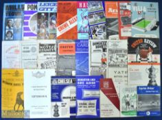 Collection of FA Cup tie match programmes 1947/48 Crewe Alexandra v Derby County 1954/55