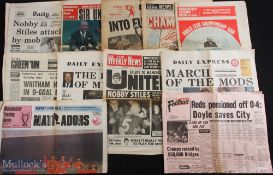 Football scrapbooks 1966 World Cup x 2 (loose cuttings), Scrapbook with Manchester Utd cuttings (