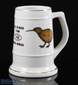 1976 All Blacks Tour of S Africa Rugby Tankard: With Springbok and Kiwi emblems in addition to