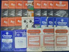 52 Assorted 1954/5 Programmes London clubs feature heavily but representation from, Ipswich,