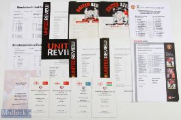 1977-2006 Manchester United single sheets team sheets, a good collection with some duplicates #29