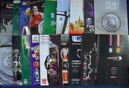 Selection of 70+ different cup final football programmes mainly from the 1970s onwards, approx. 78