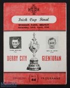 Irish FA Cup final 1954 Derry v Glentoran 24 April 1954 at Windsor Park, BelfaSt NB: Jimmy Delaney
