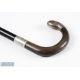 1924 Gatewen Football Club Hallmarked Silver Collared Presentation Walking Stick collar engraved ' - Image 1 of 2
