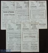 1934/35 Harwich & Parkeston home match programmes v Lloyds Bank (Harwich Charity Cup) 26