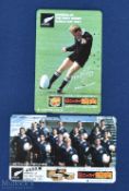 1987 RWC V Rare Rugby Phonecards (2): Highly collectable cards, produced in Japan, featuring a squad