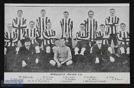1909 10 Newcastle United Football Club Team Printed Postcards, FA Cup winners with the old FA Cup