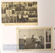 1909/1910 Fulham FC b&w postcard (by Nesbittt) photograph of the team & officials, players named;