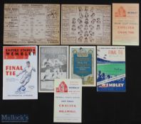 Selection of old FA Cup final programme reprints to include 1895, 1897, 1939, 1923, 1927, 1944,