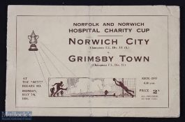 1933/34 Norwich City (Div.3 (S) Champions) v Grimsby Town (Div. 2 Champions) at 'The Nest', Rosary