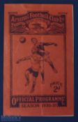 1930/31 FA Amateur Cup final programme Hayes v Wycombe Wanderers 11 April 1931 at Highbury; fair
