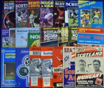 Collection of Scotland home international programmes to include 1954 Hungary, 1956 Austria, 1957