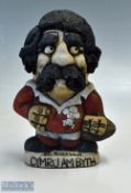 1970s Welsh Caricature Pottery Grogg: Splendid John Hughes 'Cymru Am Byth' 7” Wales No. 14
