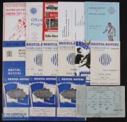 Selection of Bristol Rovers home match programmes 1957/58 Mansfield Town (FAC), 1959/60 Derby