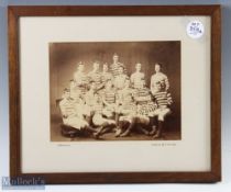 1884-5 Edinburgh University Rugby XV Photograph: Approx 18” x 14”, original frame and cord, sepia
