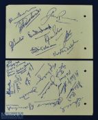 1951 South African Springboks' Autographs: 23 of the touring party have neatly and clearly signed