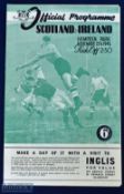 1946 Scotland v Ireland international match programme at Hampden Park 27 November 1946; Good.