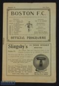 1926/27 Boston FC v Grimsby Town Hospital Cup final 25 April 1927 at Boston; slight crease, o/wise
