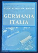 V Rare 1981 Italy v Germany 1981 Rugby Programme: For game in the Coppa Europa, played in Rovigo.