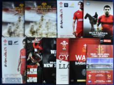 1999-2019 Wales Home Autumn International etc Rugby Programmes (10): v NZ 2005, 2006, 2009, 2014;