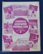 Pre-War 1938/39 Liverpool v Stoke City Programme 27 December 1938 in excellent condition, no