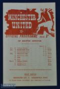 1944/45 Manchester Utd v Bury war league north cup qualifying competition 17 February 1945 at