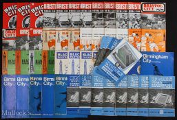 Collection of football programmes to include Cardiff City v 1956/57 Burnley, Sunderland, Bolton