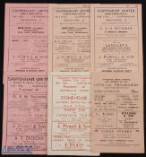 Selection of Chippenham Utd FC homes 1948/49 Radstock Town (FAC), 1953/54 Stonehouse, 1955/56