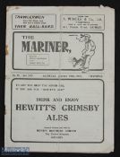 1937/38 Midland League match programme Grimsby Town v Hull City 30 October 1937 at Blundell Park;