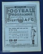 Pre-War 1935/36 Everton v Stoke City Programme 2 November 1935 in excellent condition, no writing