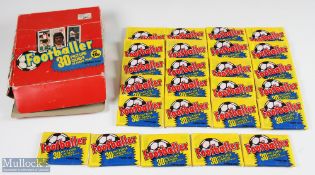 1981 Topps Footballer Bubble-gum Cards, original display box with 25 unopened + sealed packets of