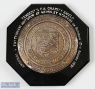1991 Tennent's FA Charity Shield Plaque Arsenal v Tottenham Hotspur played at Wembley Stadium
