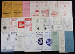 Selection of football programmes Ryde Sports club homes 1956/57 Romsey Town, 1957/58 Pirelli-